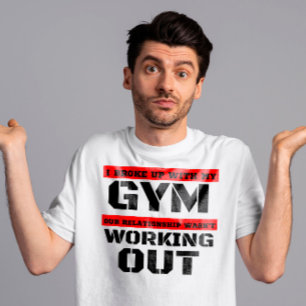 Ik ben uit elkaar gegaan met mijn gym relatie die t-shirt