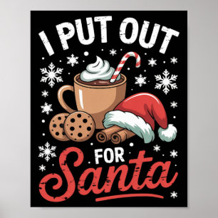 Ik ben uit voor Santa Pumpkin Spice Christmas Poster