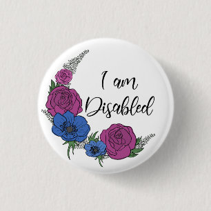 Ik ben uitgeschakeld ronde button 3,2 cm