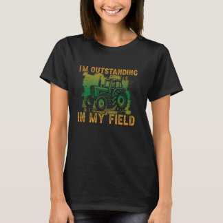 Ik ben uitmuntend in mijn veldtractor grafisch t-shirt