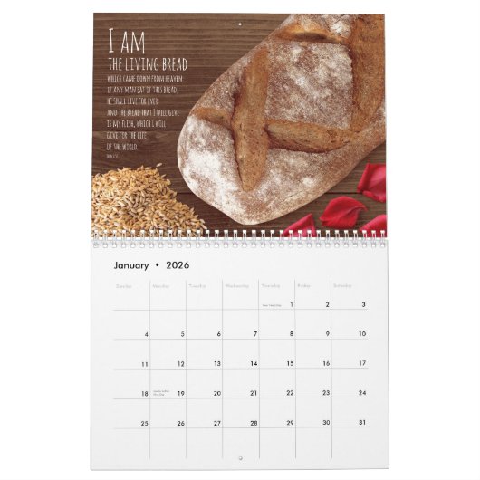 Ik ben Uitspraken van Jezus Christus Bijbelvers Kalender (Jan 2026)