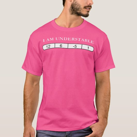 Ik ben understable disc golf grappig citaat t-shirt (Voorkant)