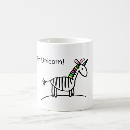 Ik ben Unicorn Zebra mok (Center)