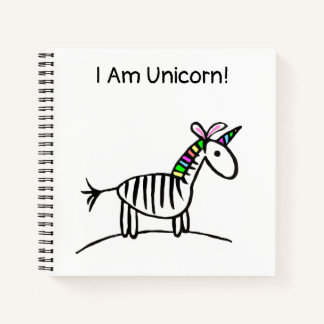 Ik ben Unicorn Zebra notebook Notitieboek