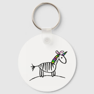 Ik ben Unicorn zebra sleutelhanger