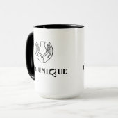 IK BEN UNIEEK Minimalistisch Mok (Voorkant links)