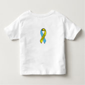 Ik ben uniek! Down Syndrome Fish shirt (Achterkant)