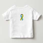 Ik ben uniek! Downsyndroom vis shirt (Achterkant)