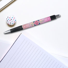 Ik Ben Uniek Motiverend Roze Abstract Patroon Kind Pen