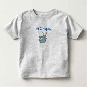 Ik ben uniek! (Narwhal) Kinder Shirts