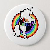 Ik ben uniek ronde button 4,0 cm (Voorkant)