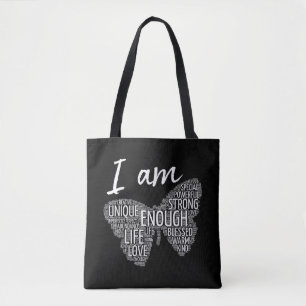 Ik Ben Uniek Sterke Wet van Aantrekking Positieve Tote Bag