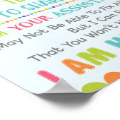 Ik ben uw assistent-hoofdPoster Poster (Hoek)