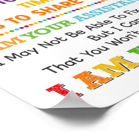 Ik ben uw assistent-hoofdPoster Poster (Hoek)