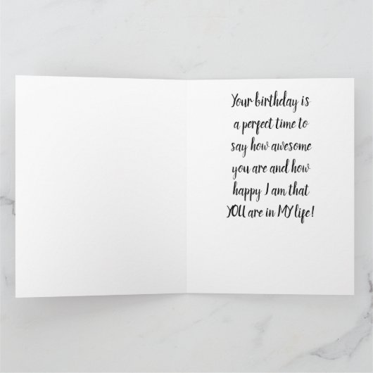 IK BEN 'UW BIRTHDAY' MIJN VRIENDKAART AAN HET BEVE KAART (Binnen)