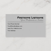 Ik ben uw chauffeur als taxichauffeur of cabdriver visitekaartje (Achterkant)