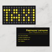 Ik ben uw chauffeur als taxichauffeur of cabinebes visitekaartje (Voorkant / Achterkant)