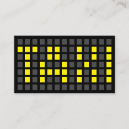 Ik ben uw chauffeur als taxichauffeur of cabinebes visitekaartje