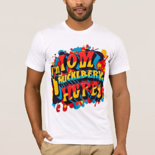 Ik ben uw Huckleberry" Multi-Color T-shirt