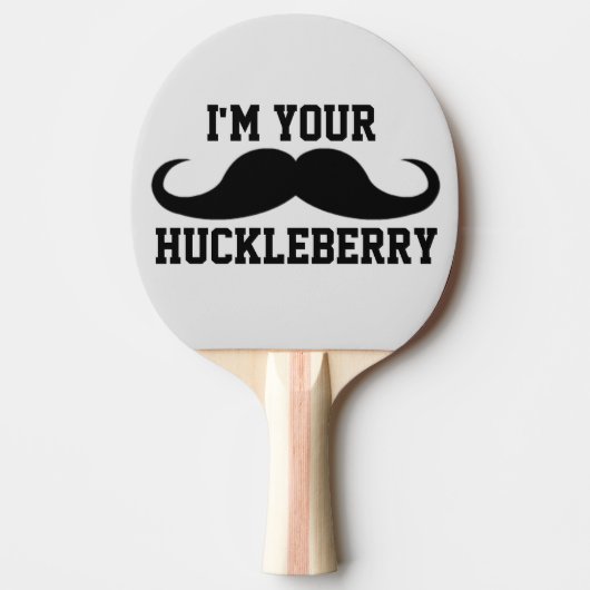 IK BEN UW HUCKLEBERRY PING PONG PADDLE TAFELTENNISBATJE (Voorkant)