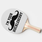 IK BEN UW HUCKLEBERRY PING PONG PADDLE TAFELTENNISBATJE (Zijkant)