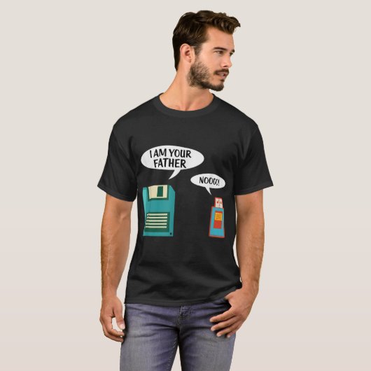 Ik ben uw vader USB diskettestation IT Computer Ge T-shirt (Voorkant volledig)