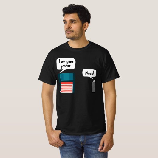 Ik ben uw vader USB diskettestation IT Computer Ge T-shirt (Voorkant volledig)