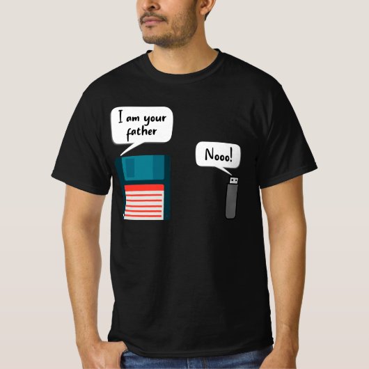 Ik ben uw vader USB diskettestation IT Computer Ge T-shirt (Voorkant)