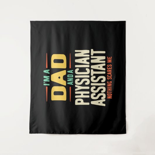 Ik ben vader en assistent van de arts wandkleed (Voorkant)