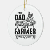 Ik ben vader en boer. | Landbouw Keramisch Ornament (Links)