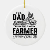 Ik ben vader en boer. | Landbouw Keramisch Ornament (Achterkant)