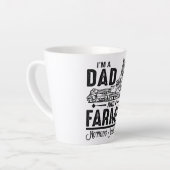 Ik ben vader en boer. | Landbouw Latte Mok (Linkerhoek)