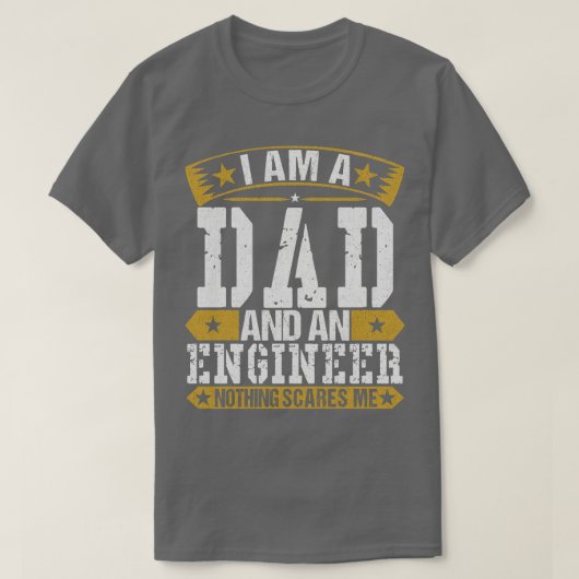 Ik ben vader en ingenieur t-shirt (Design voorkant)