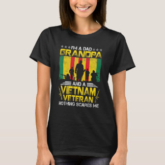 Ik ben vader opa en Viëtteran Veteraan Veteranen. T-shirt