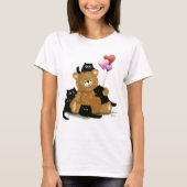 Ik ben Valentijn Shirt Teddy Bear Cats van Bi (Voorkant)