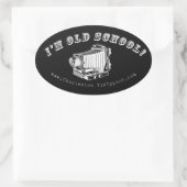 Ik ben van de oude stempel! ovale sticker (Tas)