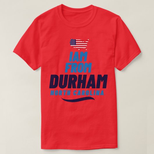 Ik ben van Durham American Lovers T-shirt (Design voorkant)