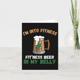 Ik ben van fitness, dit bier passen in mijn buikge kaart