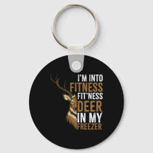 Ik ben van fitness herten in mijn vriezer jacht sleutelhanger