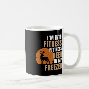 Ik ben van fitness herten vriezer grappige herten koffiemok