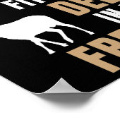 Ik ben van fitness herten vriezer grappige herten  poster (Hoek)