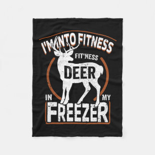 Ik ben van fitness herten vriezer grappige vader H Fleece Deken