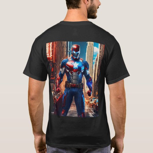 Ik ben van ijzer man t-shirt (Achterkant)