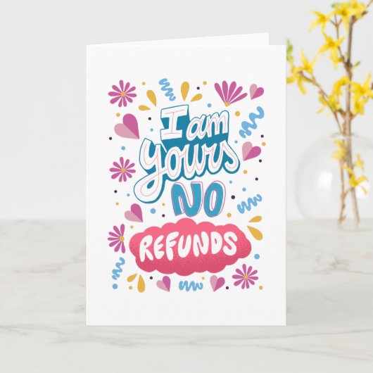 Ik ben van jou, geen restitutie kaart (Gele Bloem)