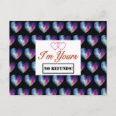 Ik ben van jou, GEEN RESTITUTIES! Briefkaart (Voorkant)