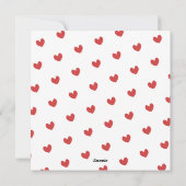 Ik ben van jou Geen Restituties Hart Foto Valentij Feestdagenkaart (Achterkant)