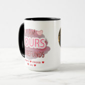 Ik ben van jou Geen Restituties Valentijnsdag Hart Mok (Voorkant links)