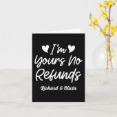 Ik ben van jou Geen Restituties Valentijnsdag Scha Kaart (Gele Bloem)