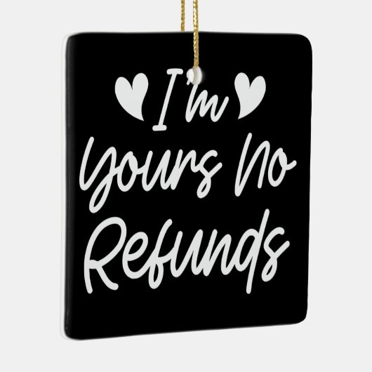 Ik ben van jou Geen Restituties Valentijnsdag Scha Keramisch Ornament (Rechts)