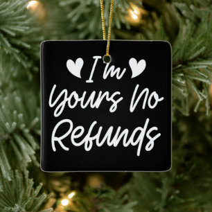 Ik ben van jou Geen Restituties Valentijnsdag Scha Keramisch Ornament